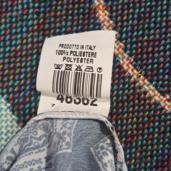 🌈 ITALIAN PATCHWORK SLIP DRESS-L - Picture 5 of 6